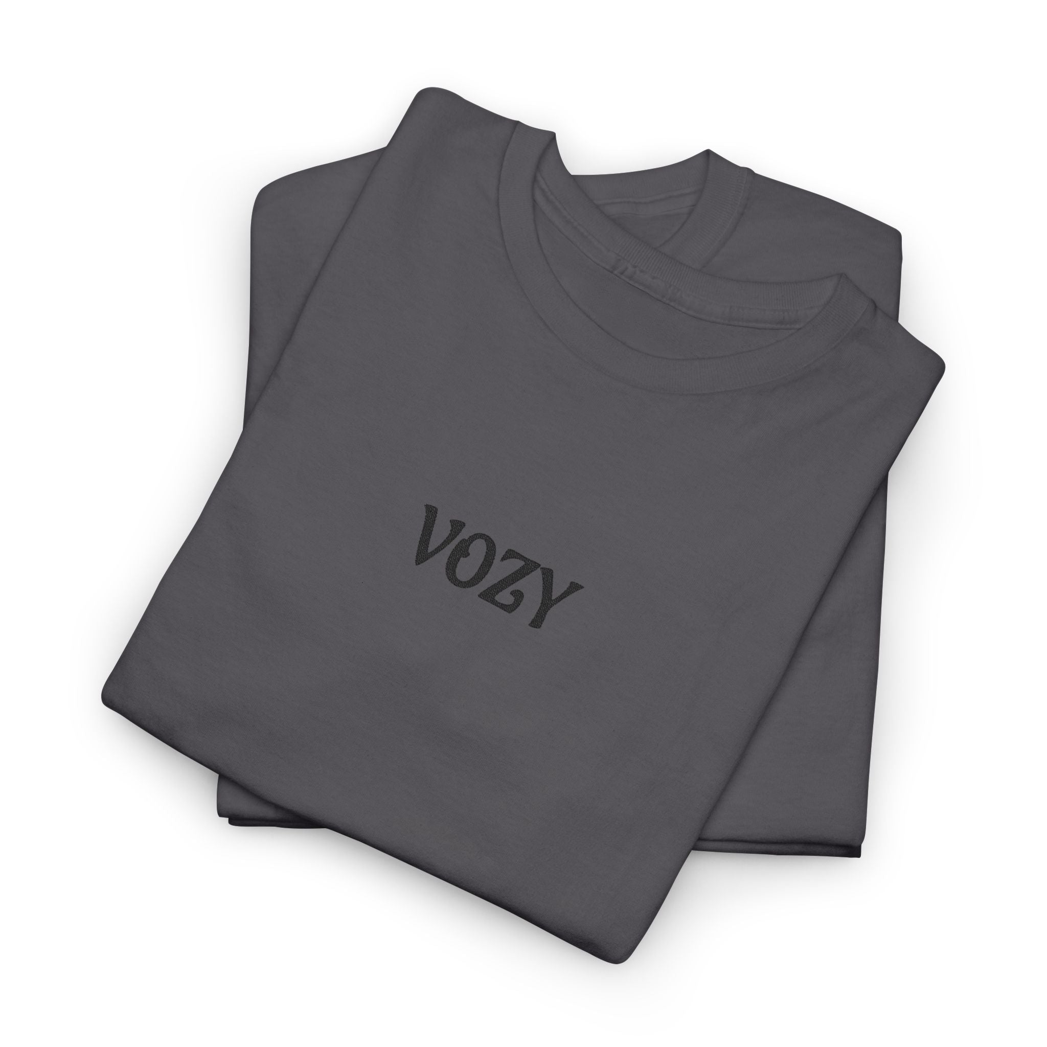 New Vozy Unisex Heavy Cotton Tee with Cool Design - Casual Wear, Graphic Shirt, Streetwear Fashion, Gift for Friends, Everyday Comfort.