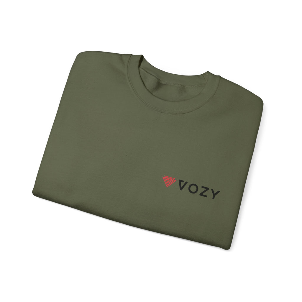 New Vozy Unisex Crewneck Sweatshirt, Cozy Pullover, Casual Wear, Graphic Sweatshirt, Gift for Her, Layering Piece.