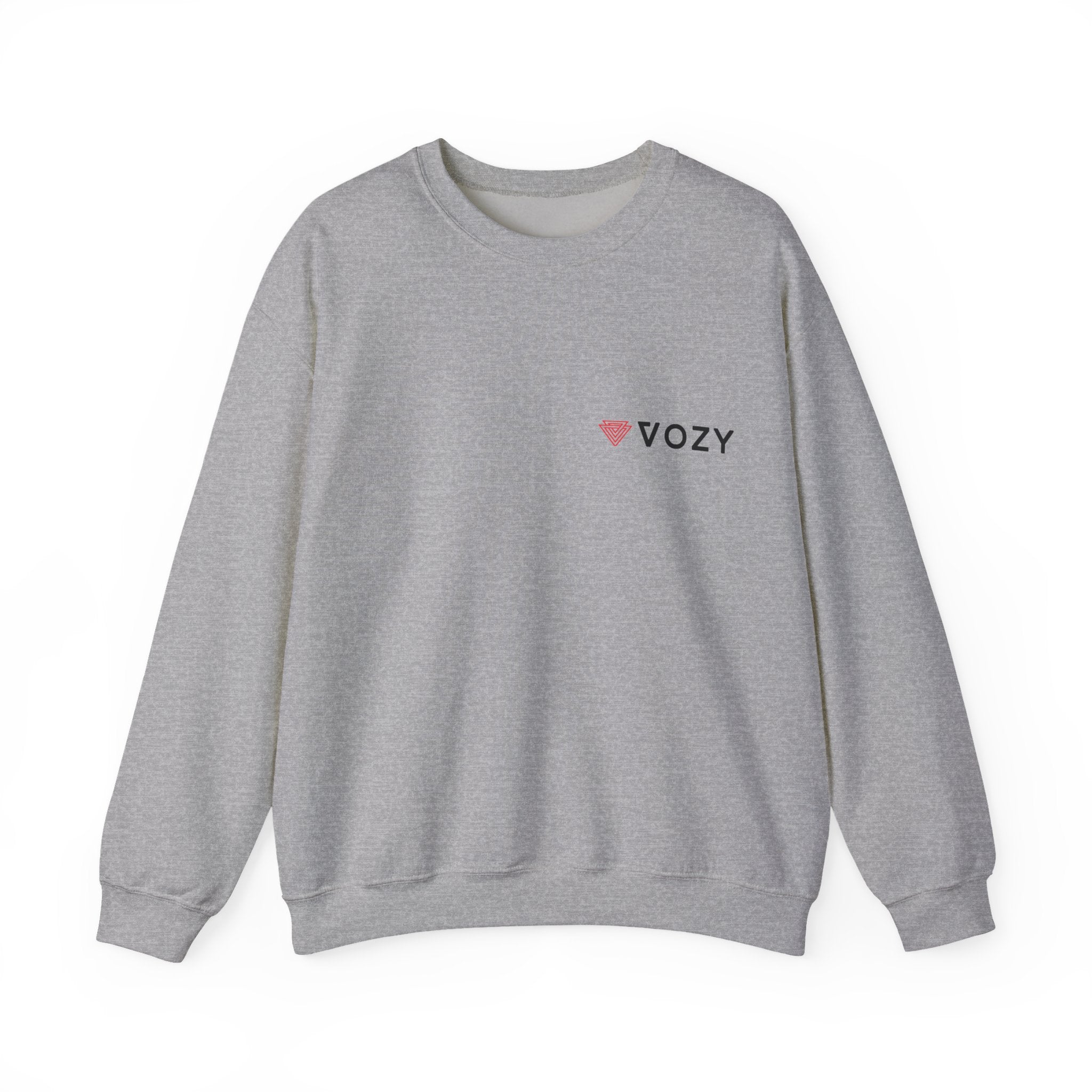 New Vozy Unisex Crewneck Sweatshirt, Cozy Pullover, Casual Wear, Graphic Sweatshirt, Gift for Her, Layering Piece.