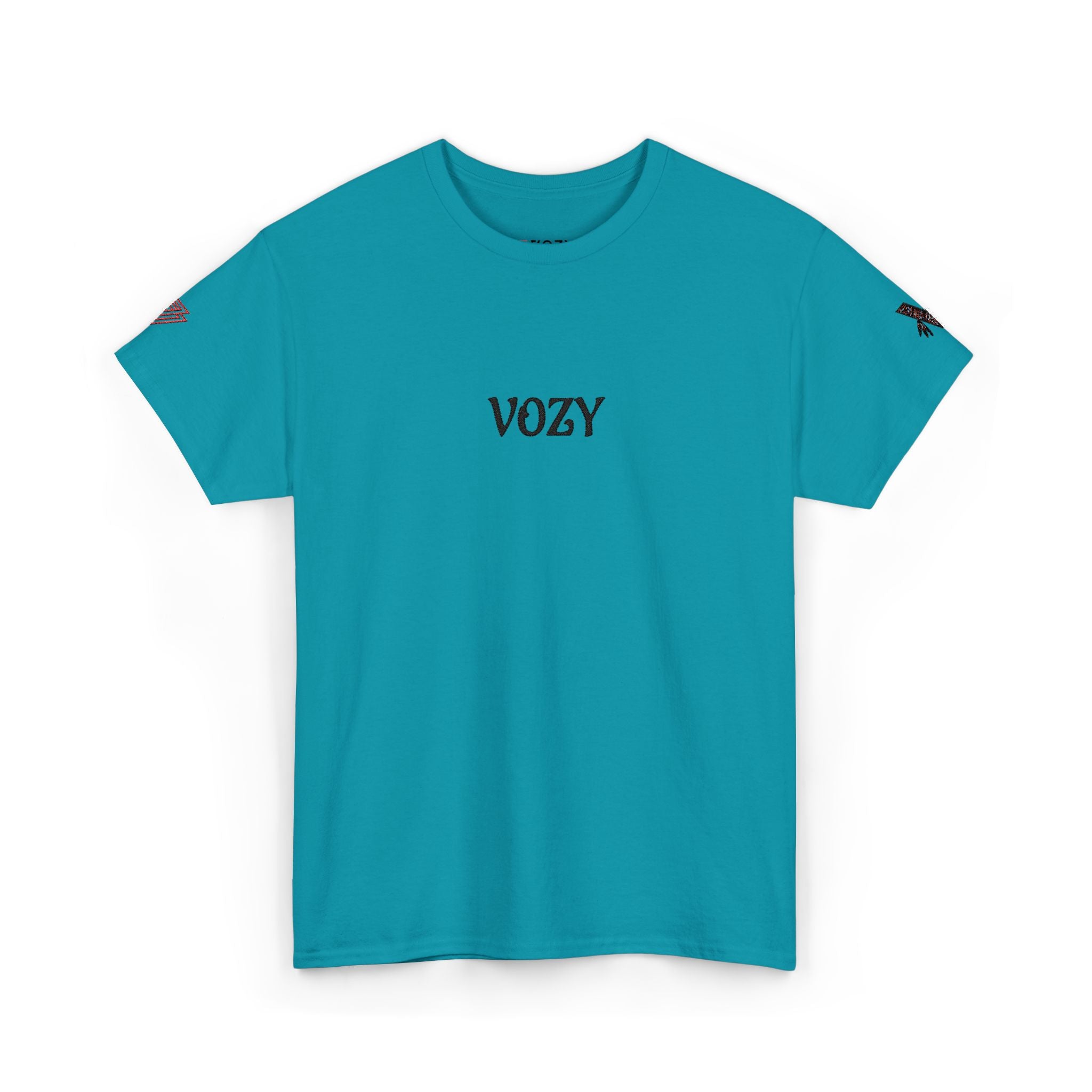 New Vozy Unisex Heavy Cotton Tee with Cool Design - Casual Wear, Graphic Shirt, Streetwear Fashion, Gift for Friends, Everyday Comfort.