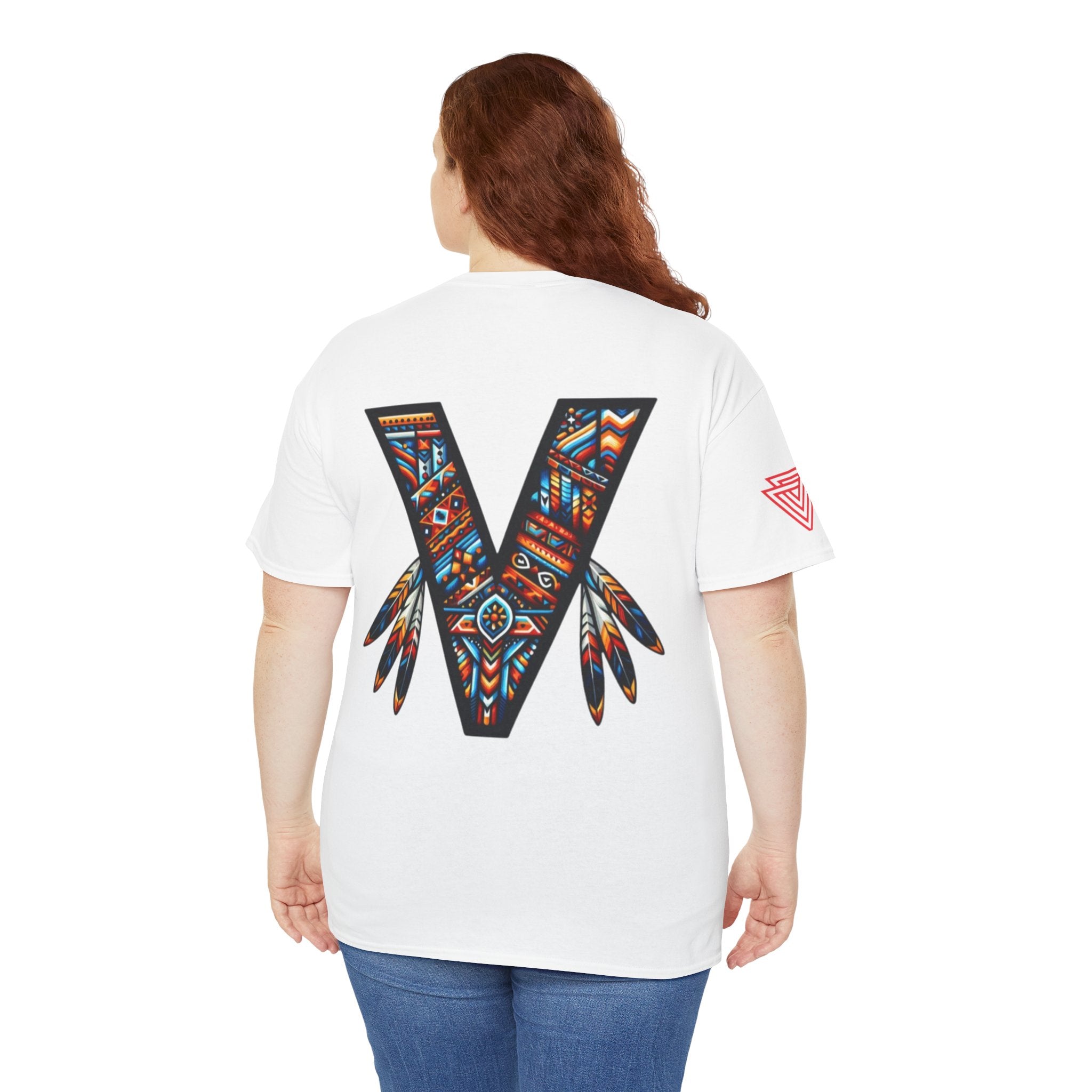 New Unisex Vozy T-shirt!! Vibrant Native-Inspired Tee, Unisex Heavy Cotton T-Shirt, Boho Graphic Tee, Casual Wear.
