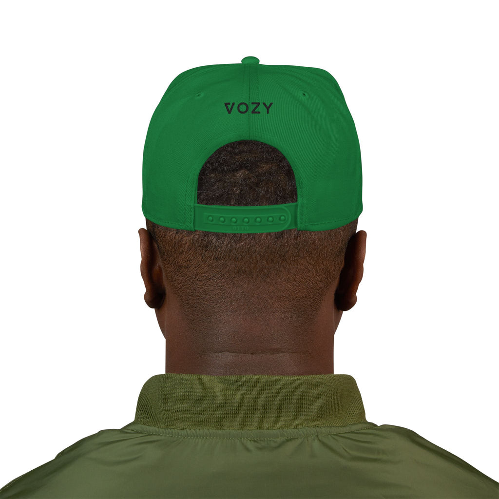 New Vozy Vibrant Embroidered Snapback Hat, Trendy Cap, Streetwear Accessory, Gift for Him/Her, Casual Style Headwear!