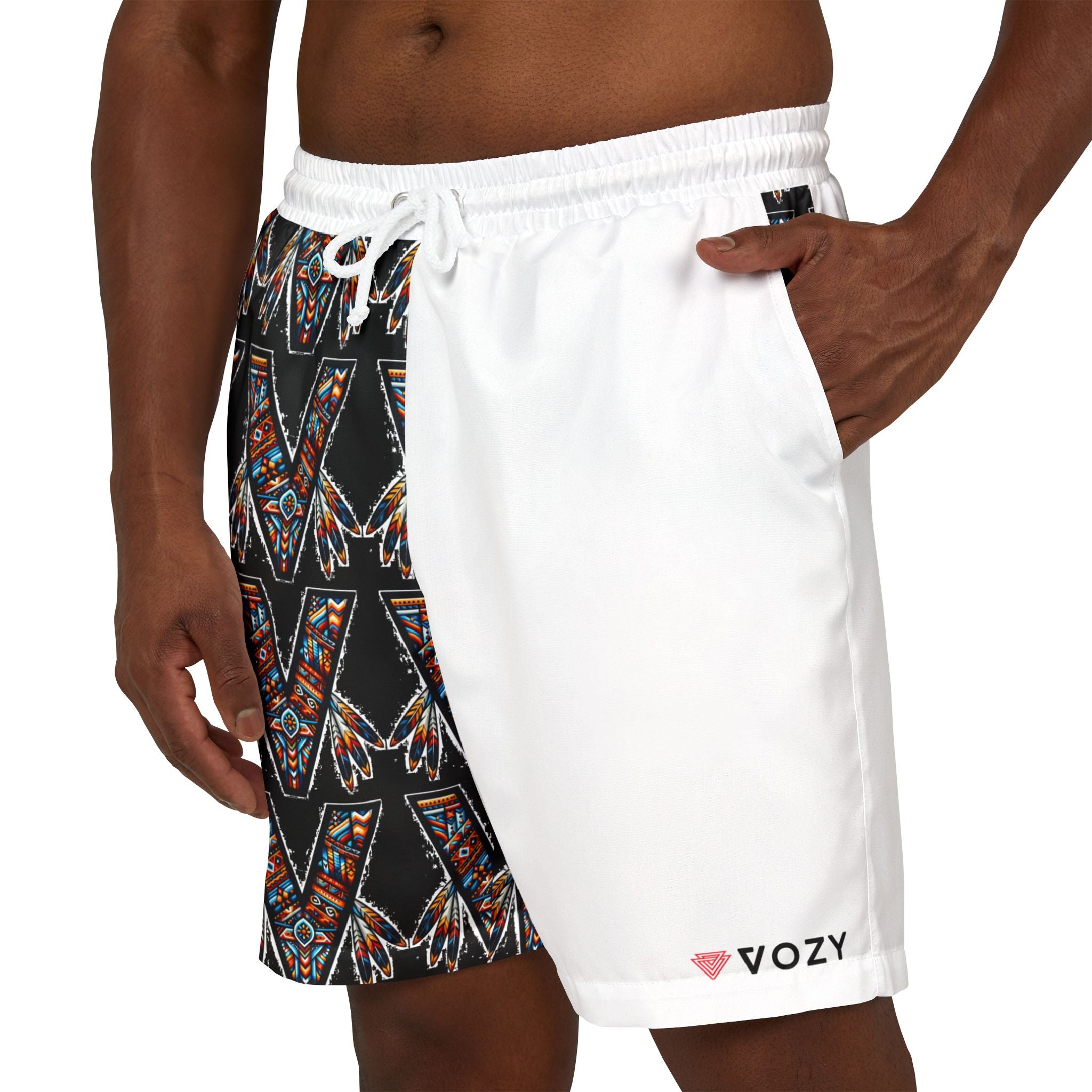 New Vozy Trendy Unisex Swim Shorts for Summer Fun, Stylish Beachwear, Vacation Essentials, Poolside Attire, Great for Summer Parties.