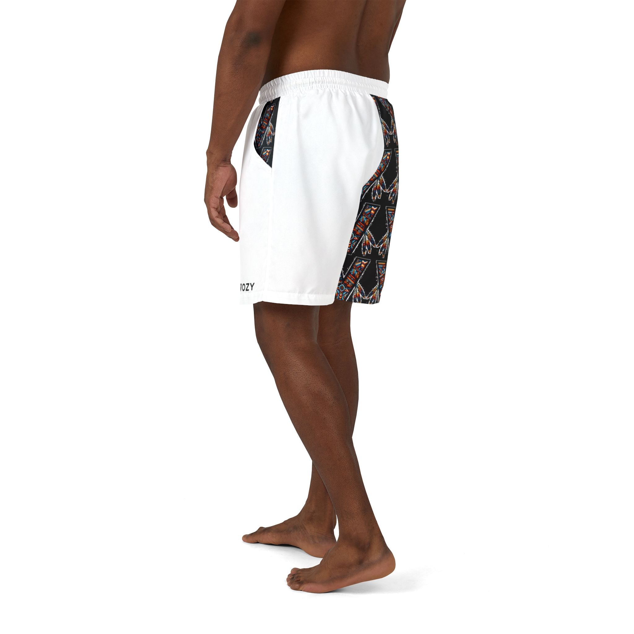 New Vozy Trendy Unisex Swim Shorts for Summer Fun, Stylish Beachwear, Vacation Essentials, Poolside Attire, Great for Summer Parties.
