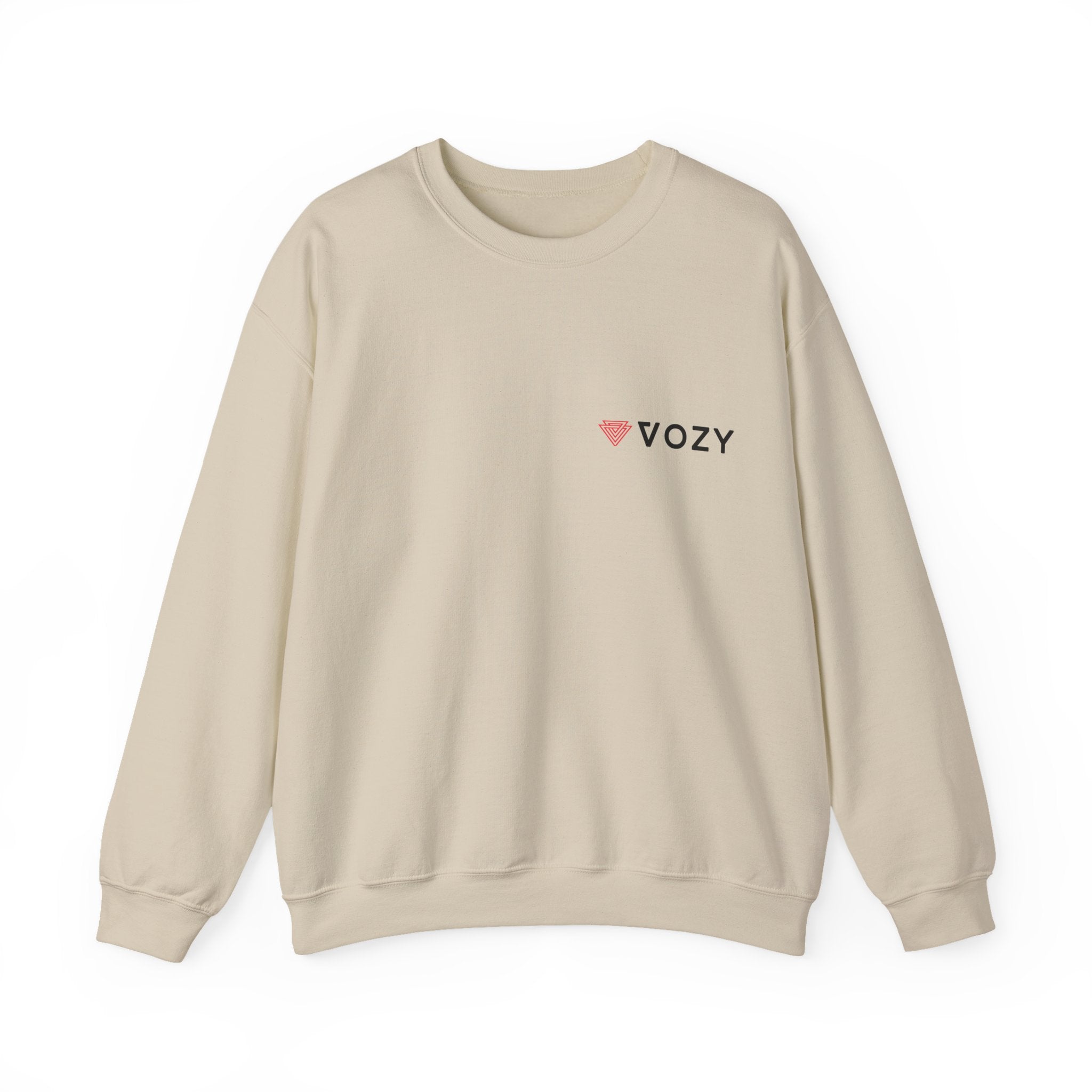 New Vozy Unisex Crewneck Sweatshirt, Cozy Pullover, Casual Wear, Graphic Sweatshirt, Gift for Her, Layering Piece.