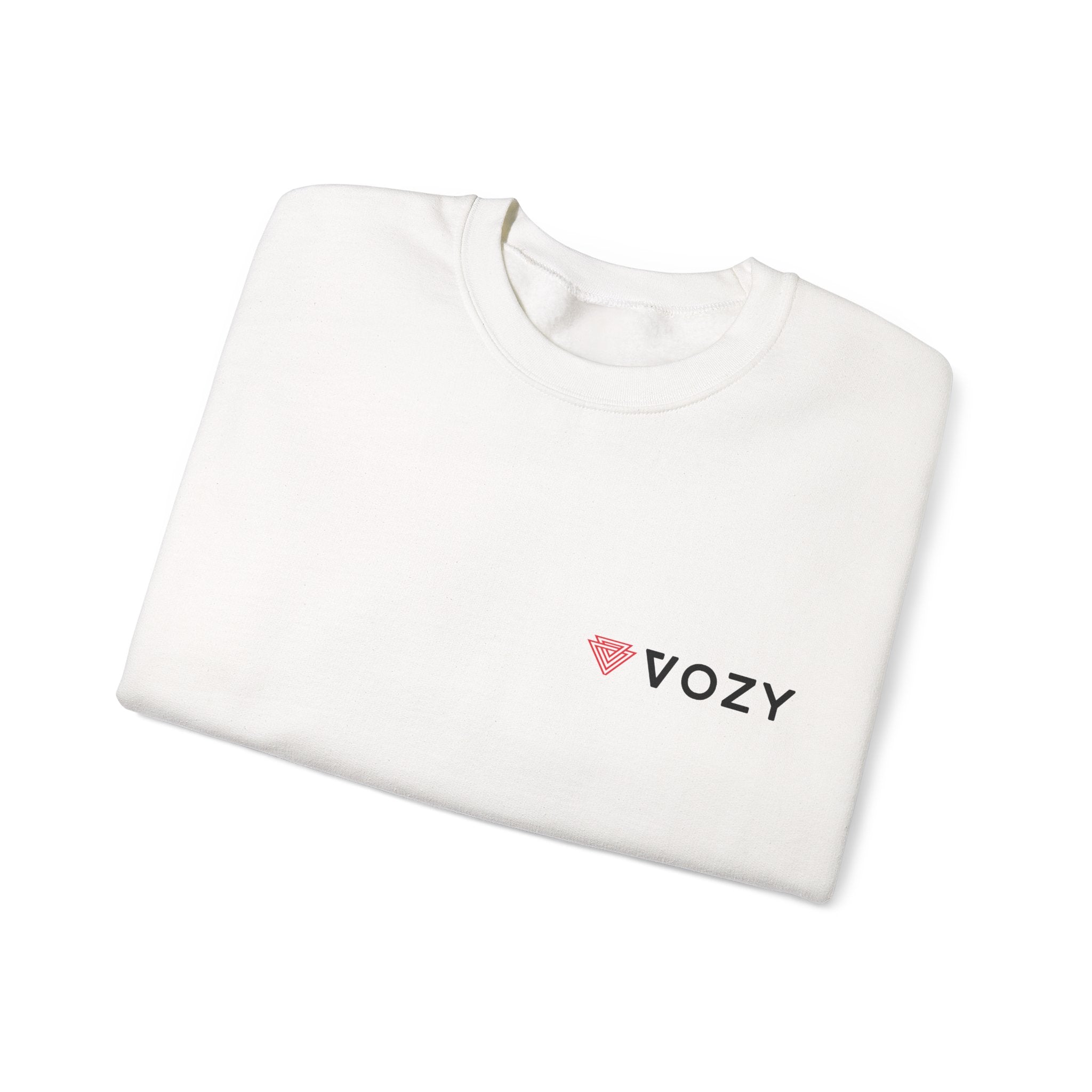 New Vozy Unisex Crewneck Sweatshirt, Cozy Pullover, Casual Wear, Graphic Sweatshirt, Gift for Her, Layering Piece.