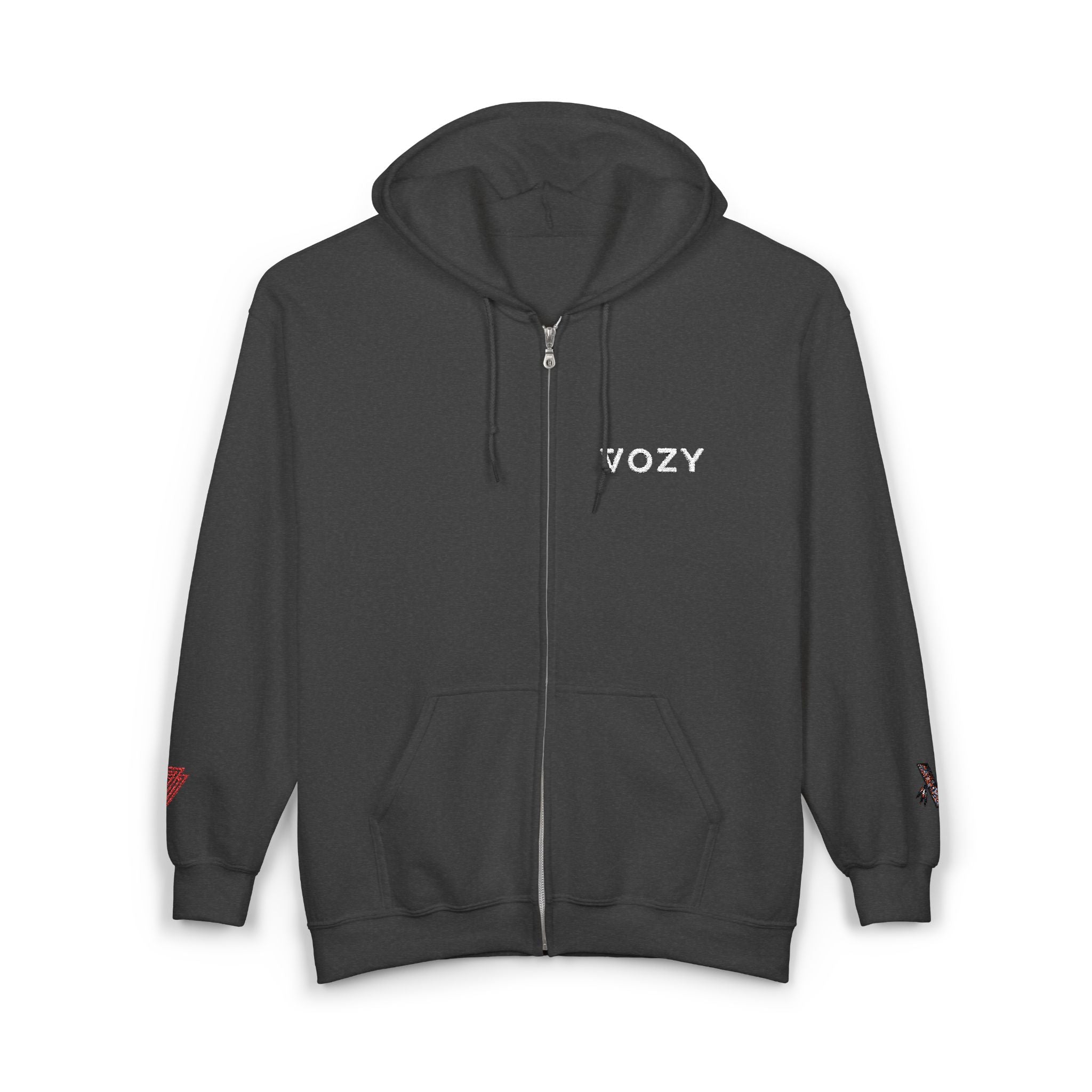 New Vozy Stylish Unisex Zip-Up Hoodie, Cozy Sweatshirt for Casual Outings, Great for Gifts, Everyday Wear, Comfortable Layering.