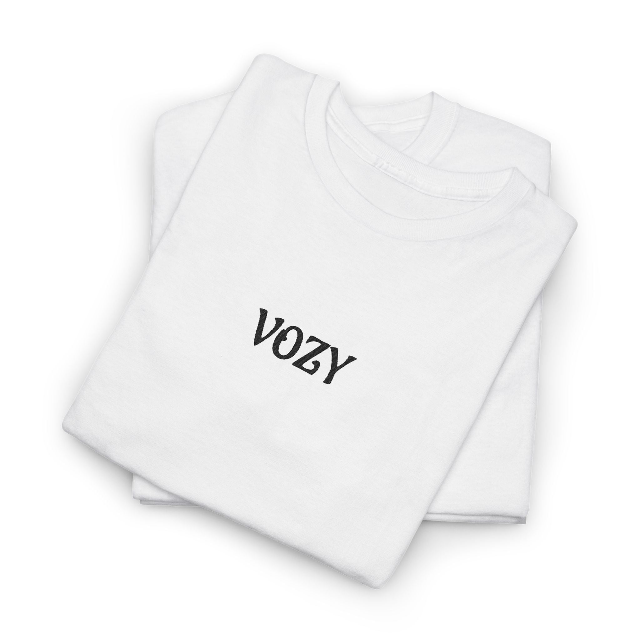 New Vozy Unisex Heavy Cotton Tee with Cool Design - Casual Wear, Graphic Shirt, Streetwear Fashion, Gift for Friends, Everyday Comfort.