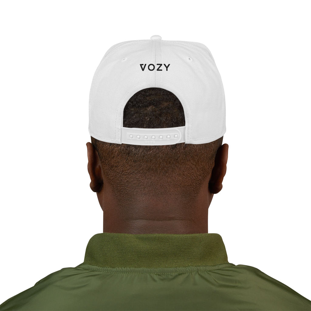 New Vozy Vibrant Embroidered Snapback Hat, Trendy Cap, Streetwear Accessory, Gift for Him/Her, Casual Style Headwear!