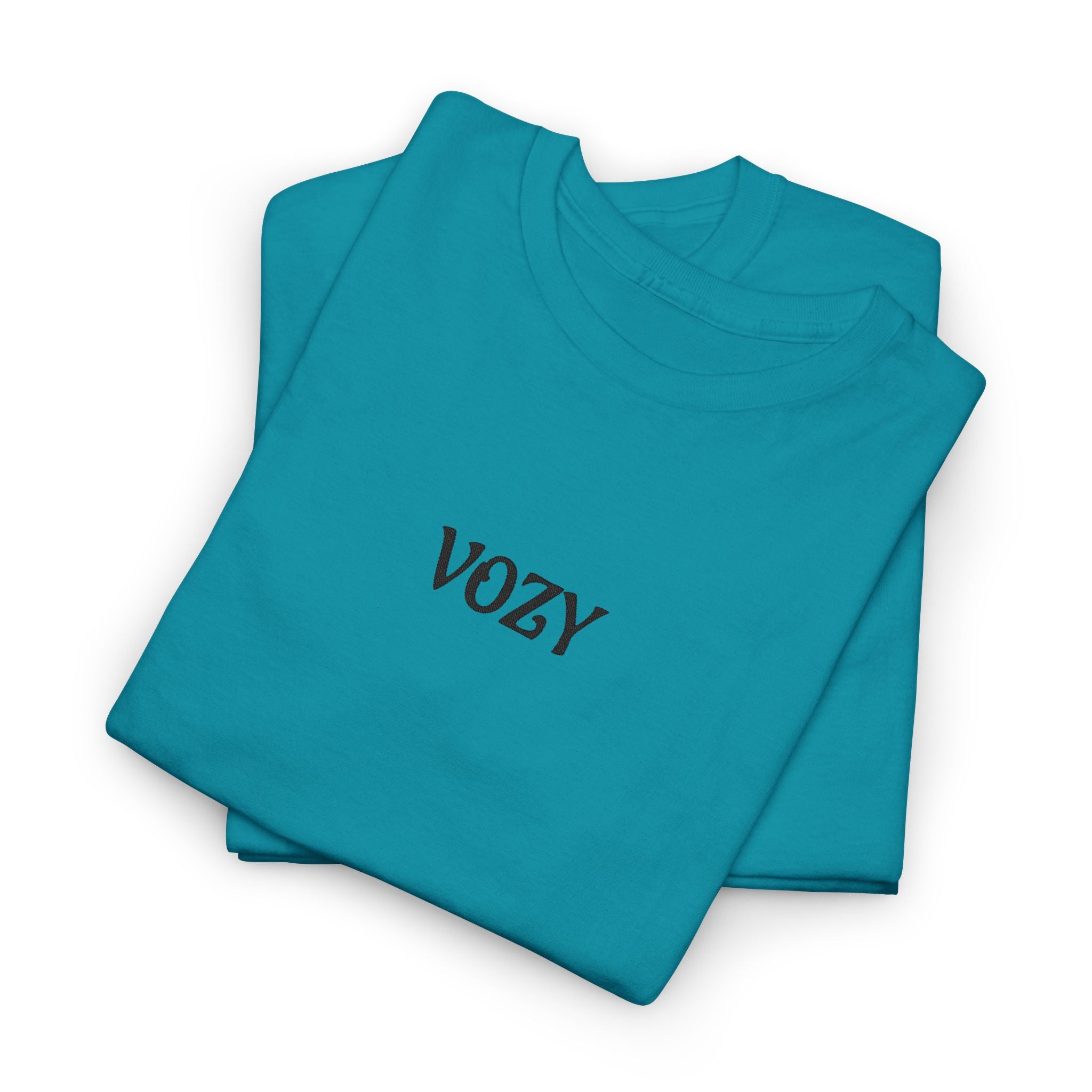 New Vozy Unisex Heavy Cotton Tee with Cool Design - Casual Wear, Graphic Shirt, Streetwear Fashion, Gift for Friends, Everyday Comfort.