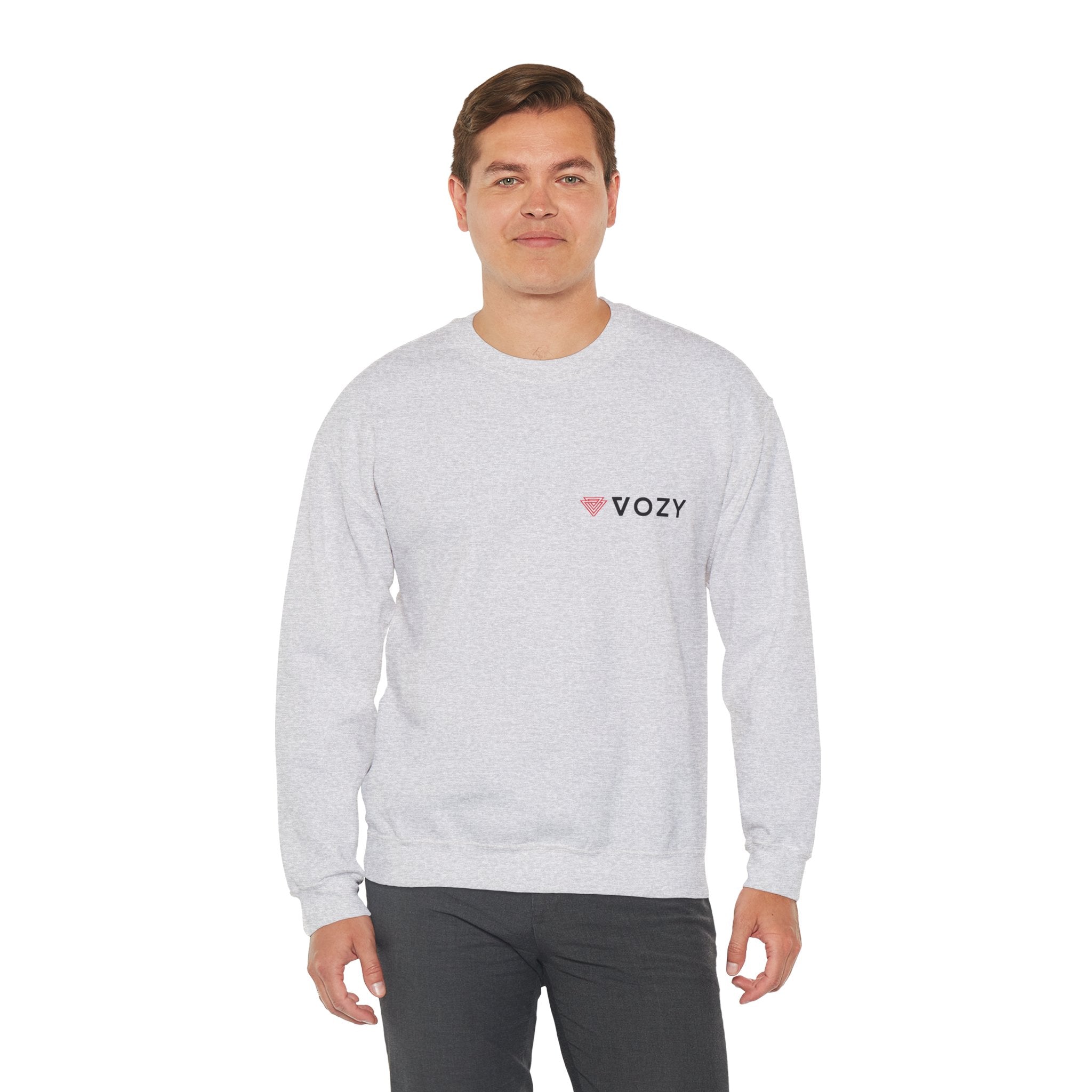 New Vozy Unisex Crewneck Sweatshirt, Cozy Pullover, Casual Wear, Graphic Sweatshirt, Gift for Her, Layering Piece.