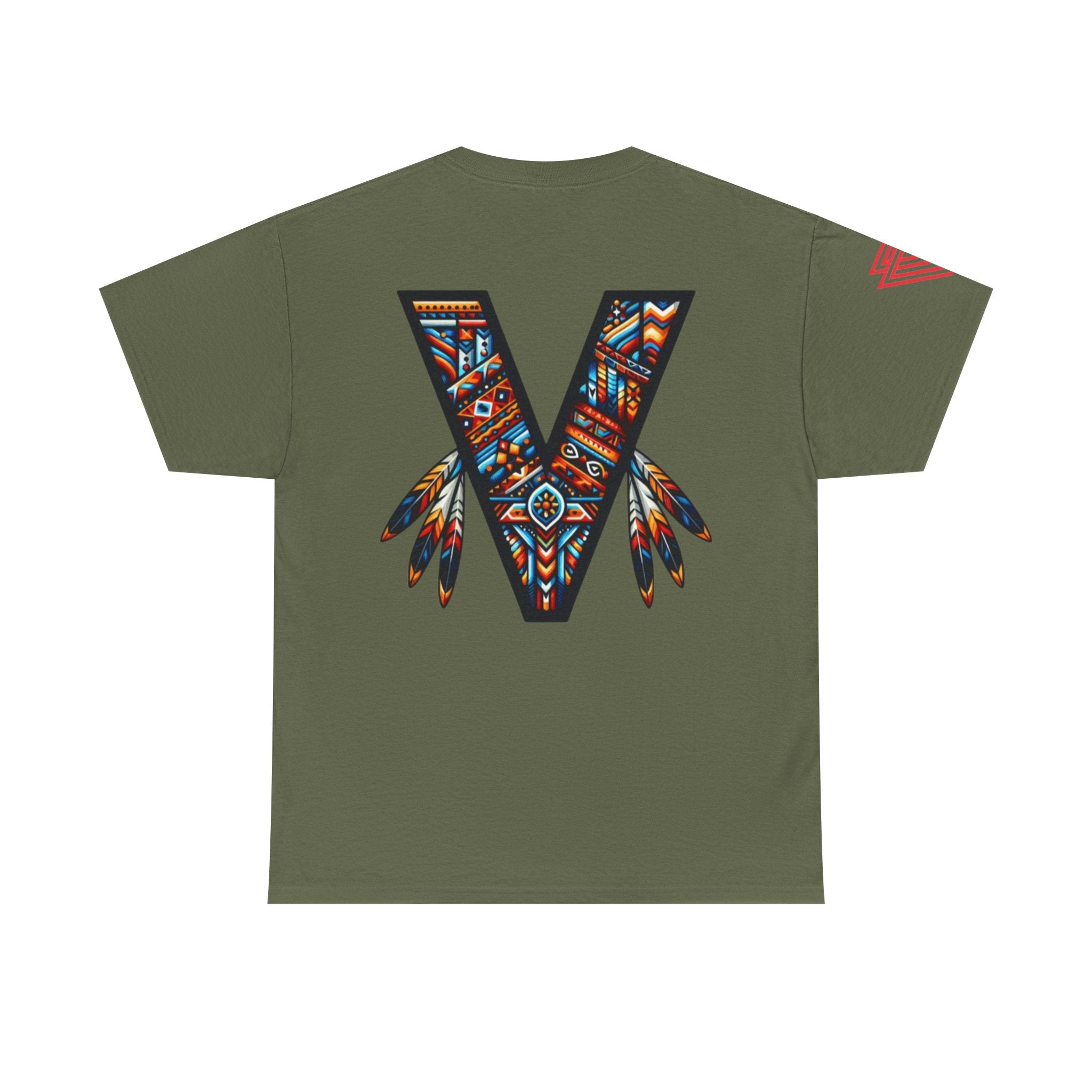New Unisex Vozy T-shirt!! Vibrant Native-Inspired Tee, Unisex Heavy Cotton T-Shirt, Boho Graphic Tee, Casual Wear.