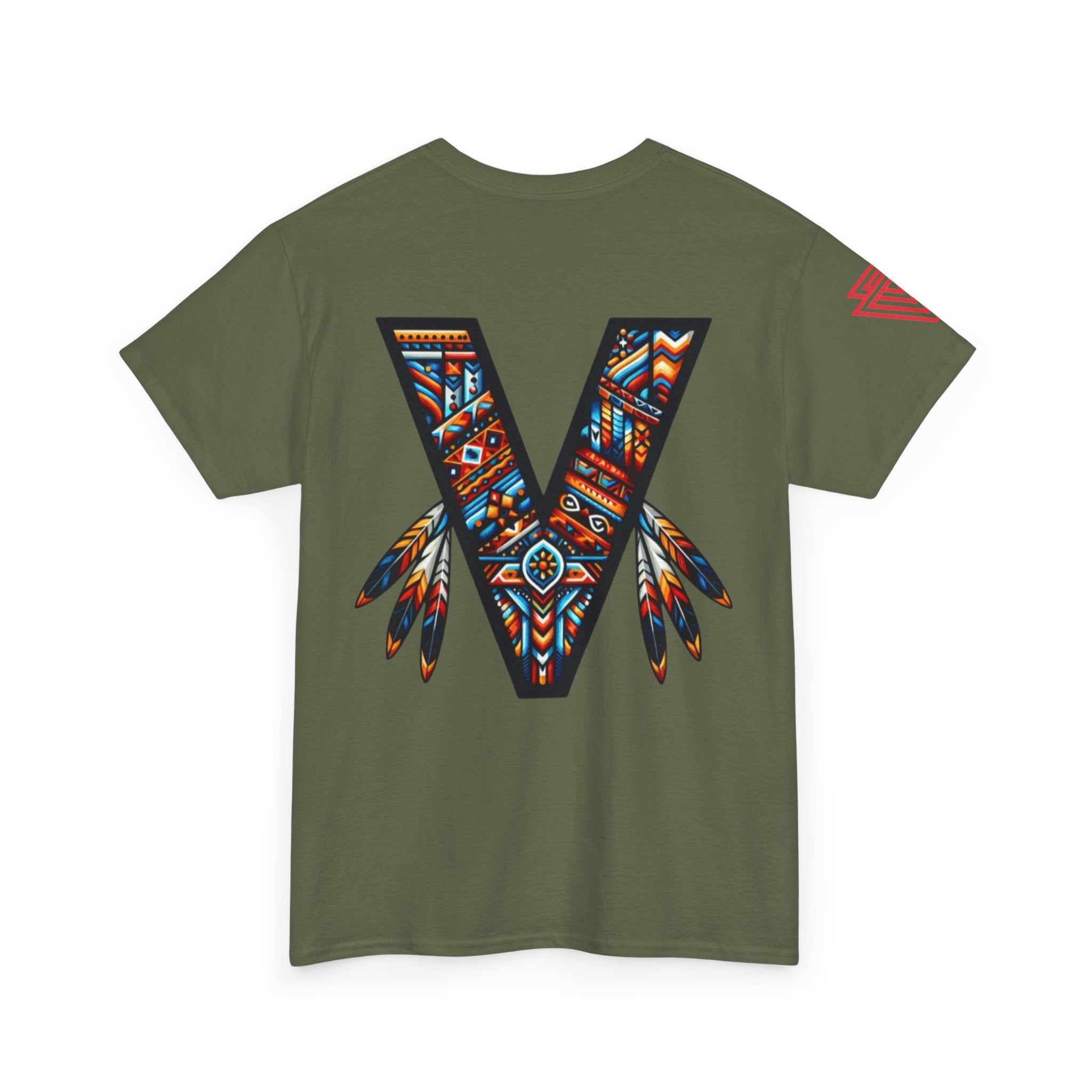New Unisex Vozy T-shirt!! Vibrant Native-Inspired Tee, Unisex Heavy Cotton T-Shirt, Boho Graphic Tee, Casual Wear.